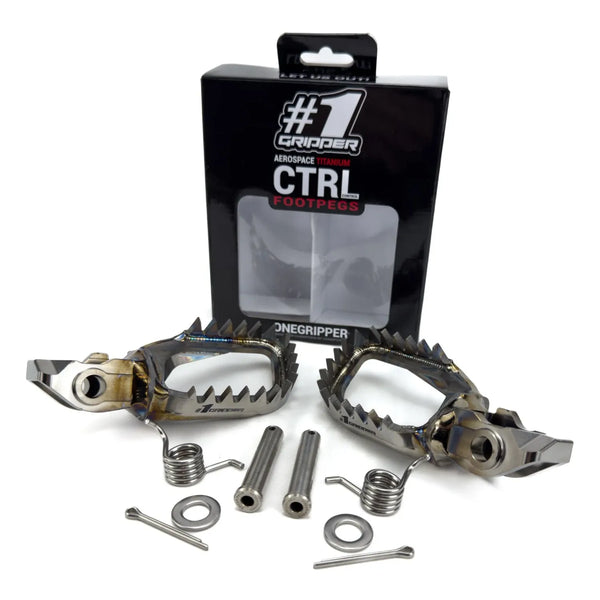 Onegripper 钛合金脚踏 KTM 250 EXC/300 EXC/350 EXC-F/450 EXC-F Husqvarna TE 250/TE 300 23-26