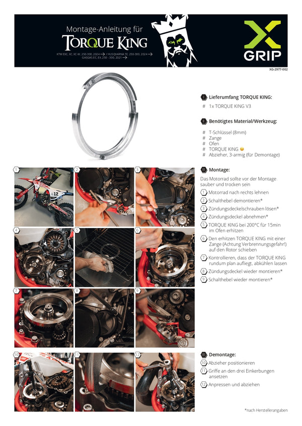 X-GRIP 飞轮配重 KTM / Husqvarna / Gas Gas 2024-2026