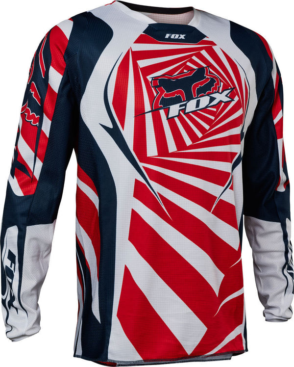 Fox 骑行衣 180 Goat Motocross Jersey Dark Blue/Red