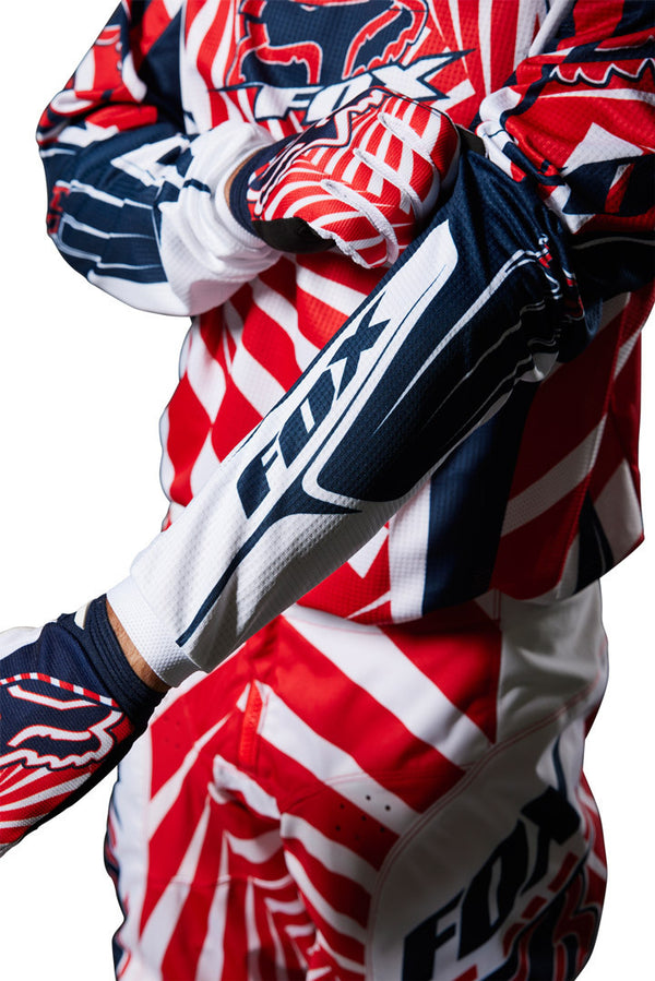 Fox 骑行衣 180 Goat Motocross Jersey Dark Blue/Red