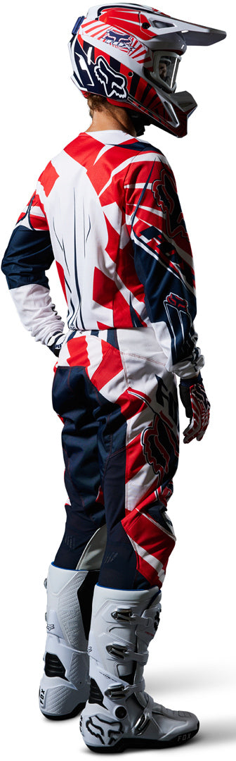Fox 骑行衣 180 Goat Motocross Jersey Dark Blue/Red