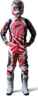 Fox 骑行衣 180 Goat Motocross Jersey Dark Blue/Red