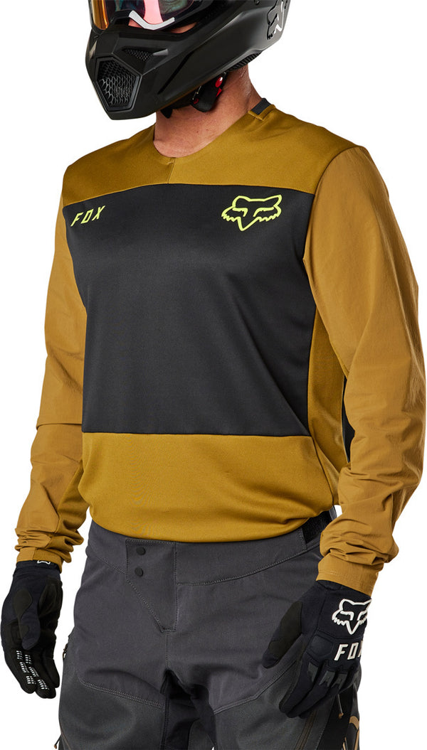 Fox 骑行衣 Defend Motocross Jersey Sand