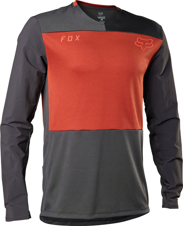 Fox 骑行衣 Defend Motocross Jersey Grey/Red