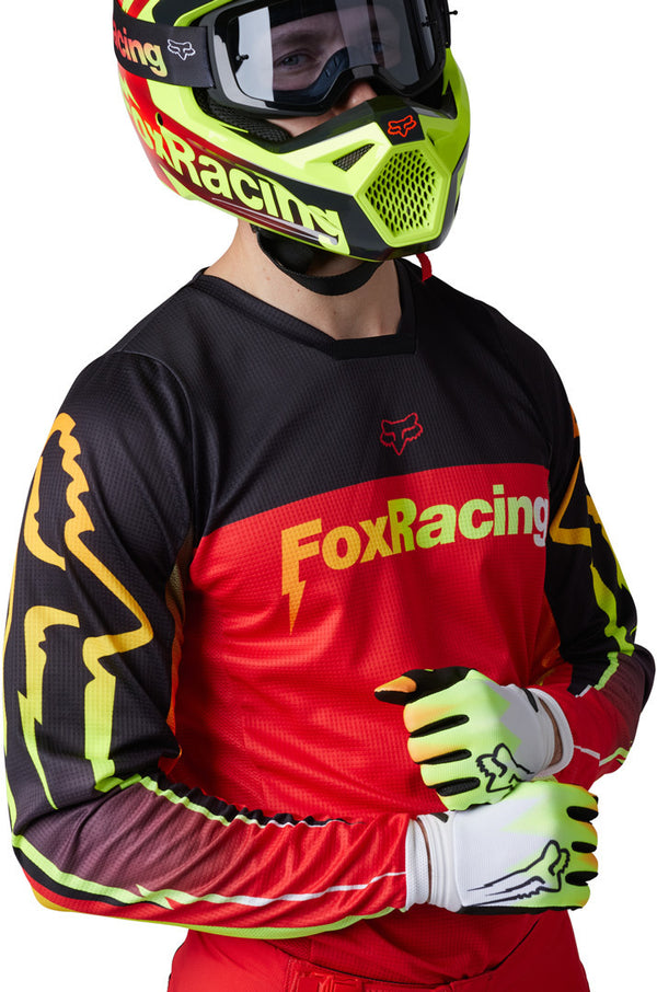 Fox 骑行衣 180 Statk Motocross Jersey Red