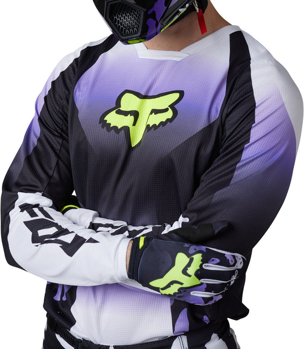 Fox 骑行衣 180 Morphic Motocross Jersey Black/White