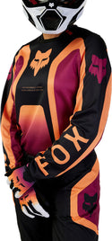 Fox 骑行衣 180 Ballast Ladies Motocross Jersey Black/Orange/Red