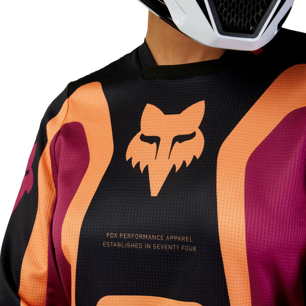 Fox 骑行衣 180 Ballast Ladies Motocross Jersey Black/Orange/Red