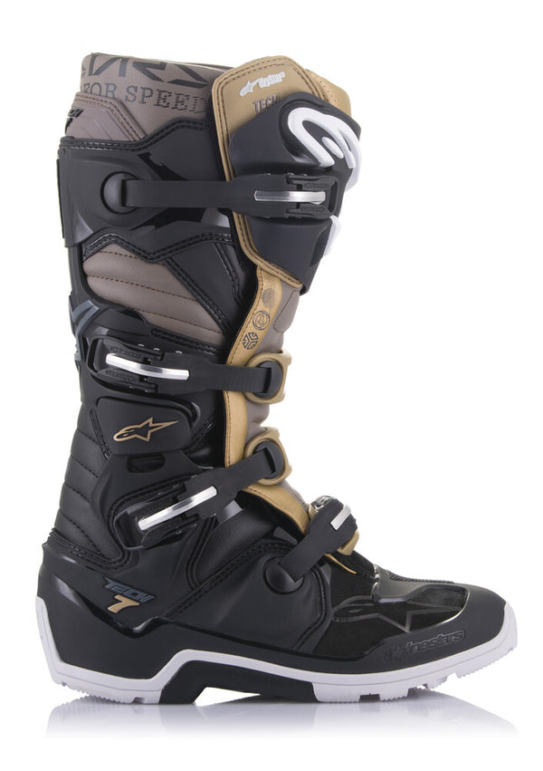 Alpinestars 骑行靴 Tech 7 Enduro Drystar Motocross Boots Black/Gold