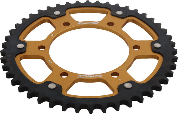 SUPERSPROX 链轮 REAR STEALTH SPROCKET ALU/STL 46T-530 GLD YAM