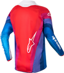 Alpinestars 青少年款 骑行衣 Youth Racer Pneuma Jersey Youth Blue/Mars Red/White