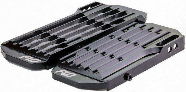 FLO MOTORSPORTS HIGH FLOW 水箱保护 散热器支架 黑
