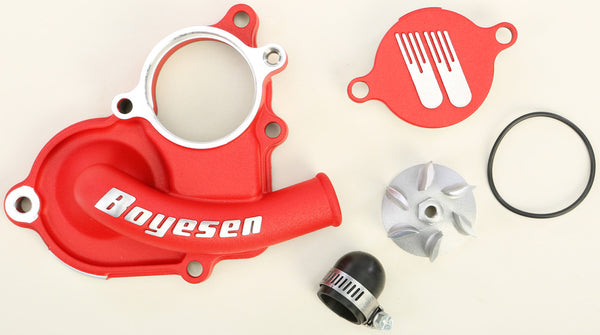 BOYESEN 发动机 WATERPUMP COVER & IMPELLER KIT 红