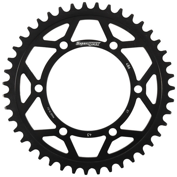 SUPERSPROX 链轮 REAR EDGE SPROCKET 钢制 43T-520 黑 HON/KAW/SUZ/YAM