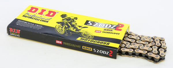 D.I.D 链条 HI-PERFORMANCE 520DZ2-120 RACING CHAIN GOLD