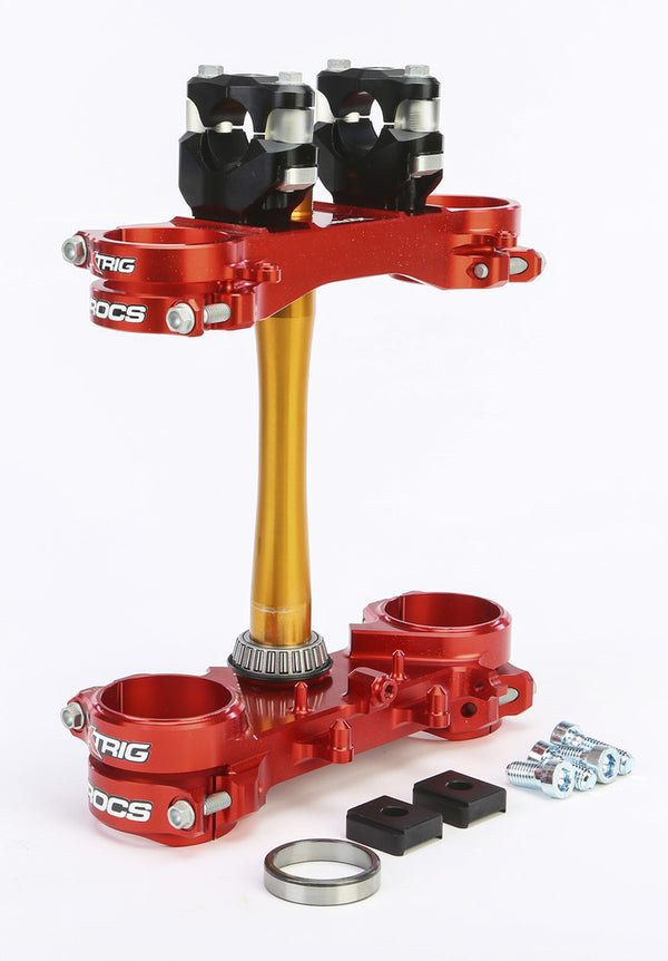 XTRIG 车把 ROCS TECH CLAMP SET 红 HONDA 22MM