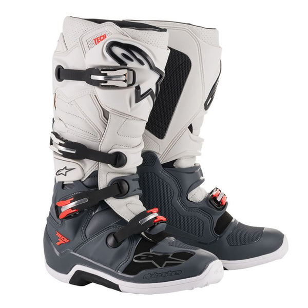 Alpinestars Tech 7 Motocross Boots Light Grey/Dark Grey