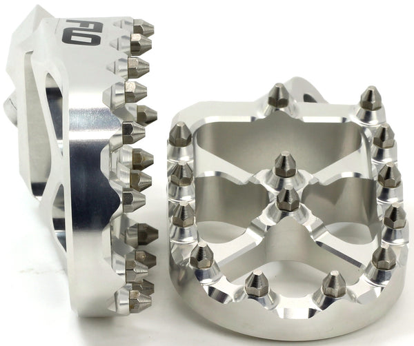 Flo Motorsports 脚踏 Suzuki Pro Series Foot Pegs Silver
