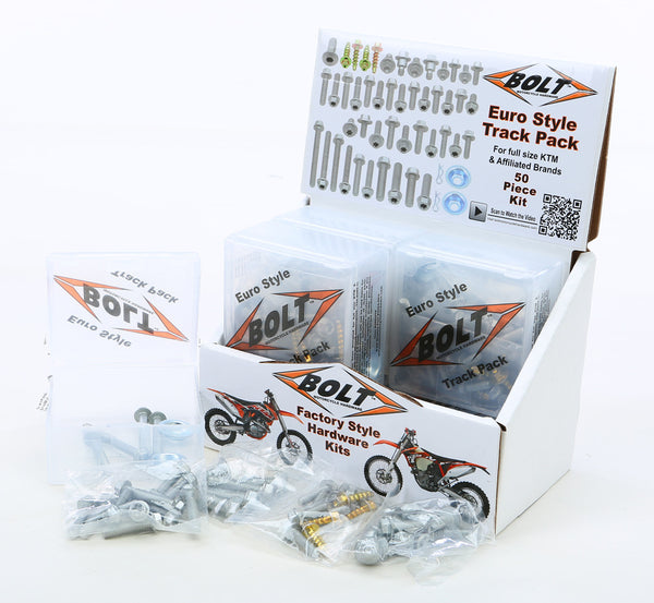 BOLT 五金件 EURO STYLE TRACK PACK II 6/PK DISPLAY
