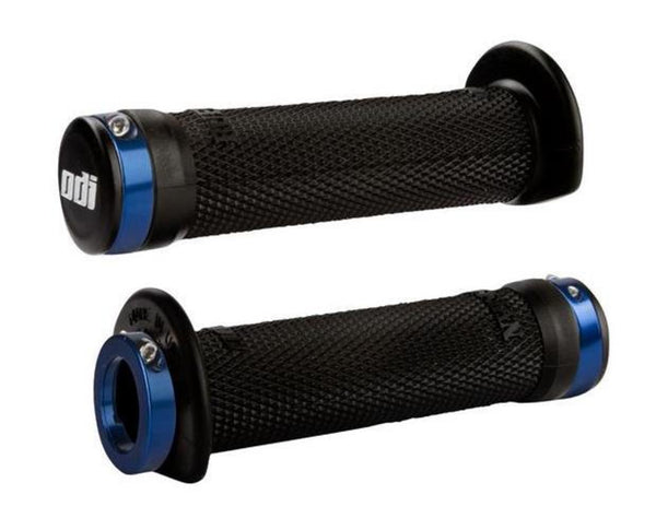 ODI 手把胶 J30RFB-U 130mm Ruffian ATV Lock-On Grips - 蓝 Clamp (黑)