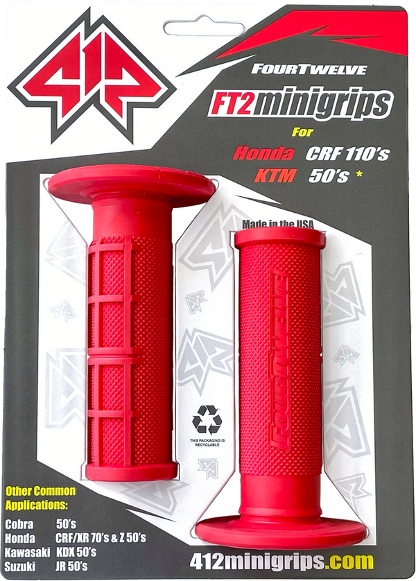 FOUR TWELVE 手把胶 Pee Wee/Pit Bike Mini Grips