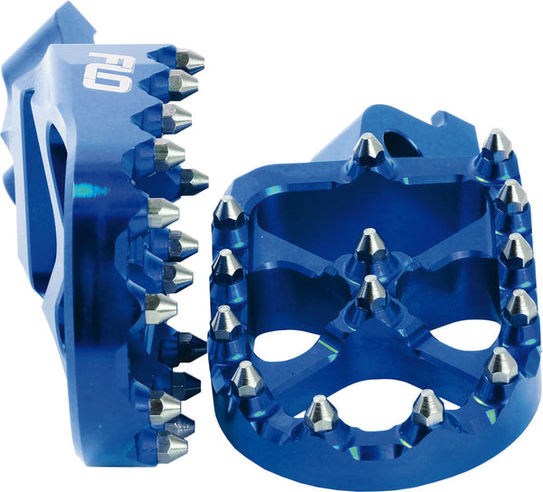 Flo Motorsports 脚踏 Sherco/Yamaha Pro Series Foot Pegs Blue YAM
