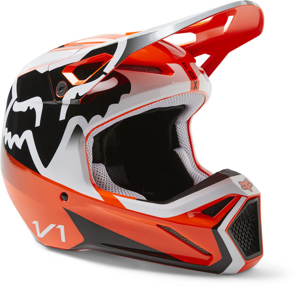 Fox V1 头盔 V1 Leed Motocross Helmet Orange