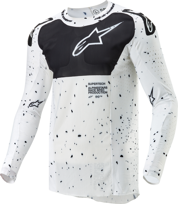Alpinestars 骑行衣 Supertech Spek Jersey White/Black Men's
