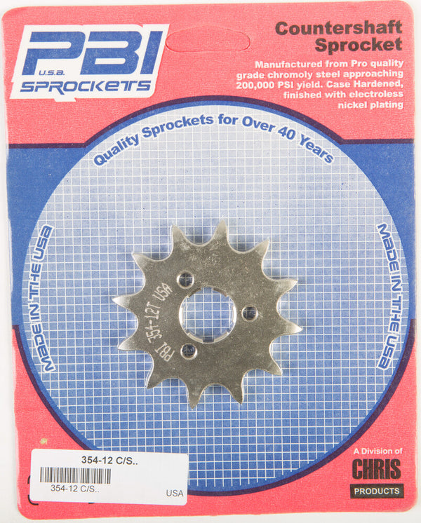PBI 链轮 FRONT CS SPROCKET 12T-520 HON/MTS/YAM