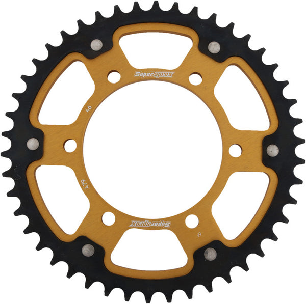 SUPERSPROX 链轮 REAR STEALTH SPROCKET ALU/STL 46T-530 GLD YAM