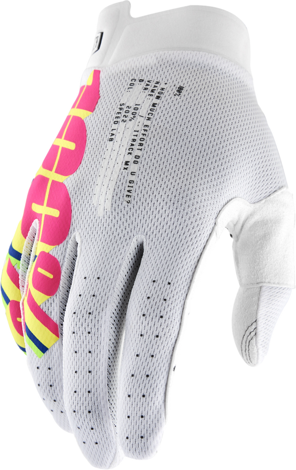 100% 手套 Itrack Gloves White