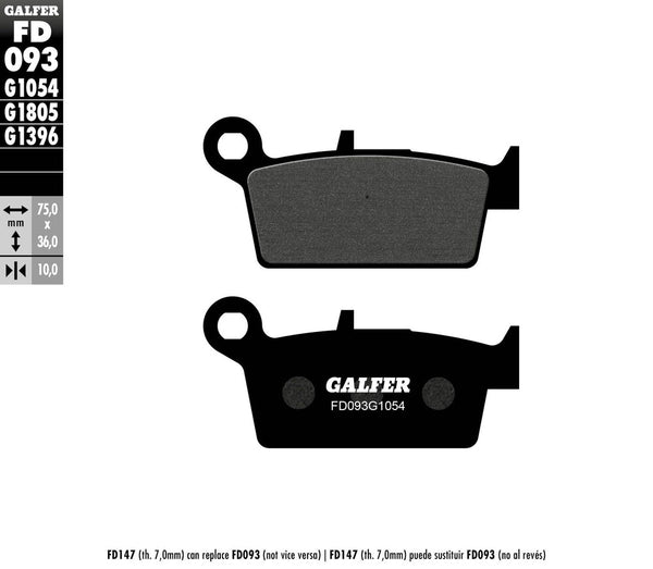 GALFER 刹车片 SEMI METALLIC FD093G1054