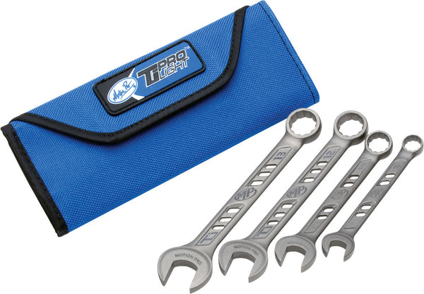 Motion Pro Tiprolight Titanium Combination 4 Piece Wrench Set
