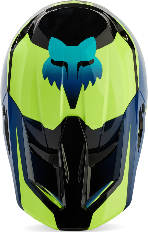 Fox V1 头盔 V1 Streak Mips Motocross Helmet Black/Blue/Yellow