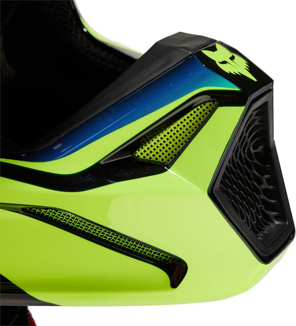 Fox V1 头盔 V1 Streak Mips Motocross Helmet Black/Blue/Yellow