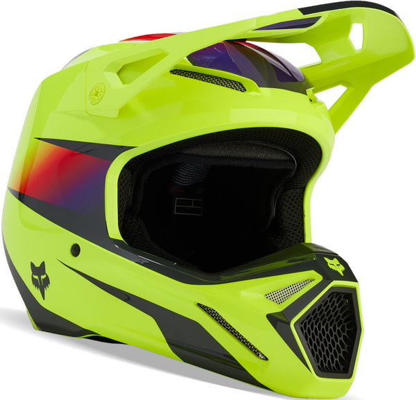 Fox V1 头盔 V1 Flora Mips Motocross Helmet Yellow/Black