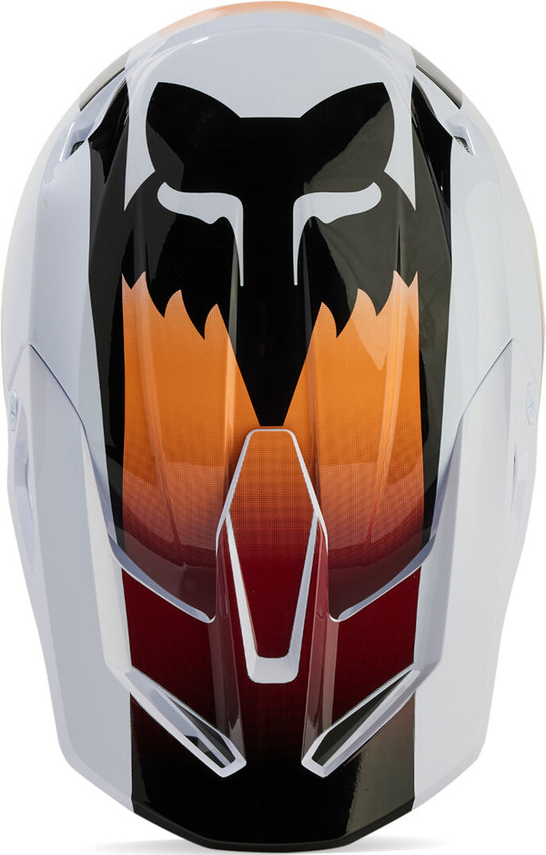 Fox V1 头盔 V1 Flora Mips Motocross Helmet White/Black/Orange