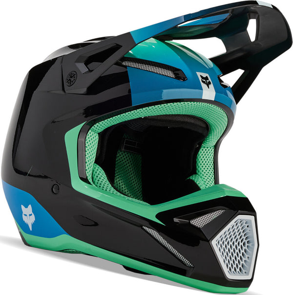 Fox V1 头盔 V1 Ballast Mips Motocross Helmet Black/Green/Blue