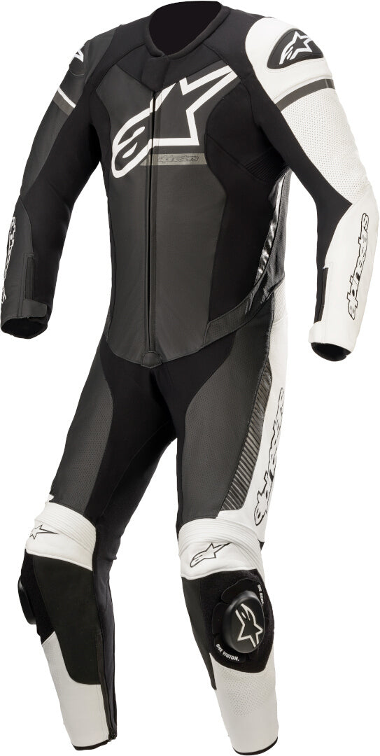 ALPINESTARS 骑行服 GP Force Phantom One Piece Motorcycle Leather Suit Black/White/Grey