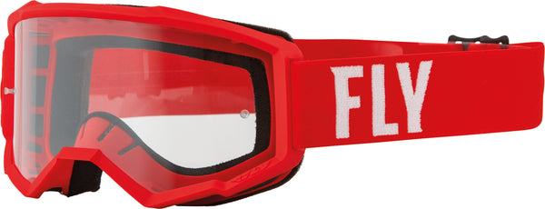 FLY RACING 风镜 Focus Youth Motocross Goggles Red/White