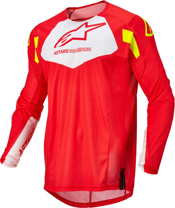 ALPINESTARS 骑行衣 Techstar Factory Motocross Jersey Red/White