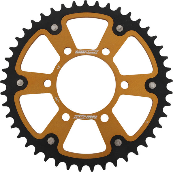 SUPERSPROX 链轮 REAR STEALTH SPROCKET ALU/STL 45T-520 GLD KAW