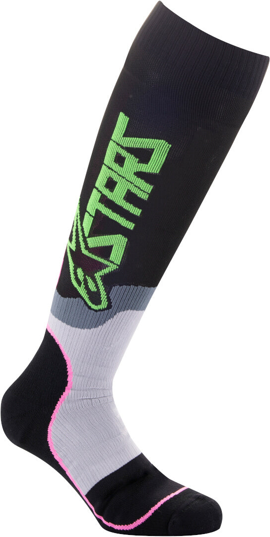 ALPINESTARS 骑行袜 MX Plus-2 Youth Motocross Socks Black/Pink