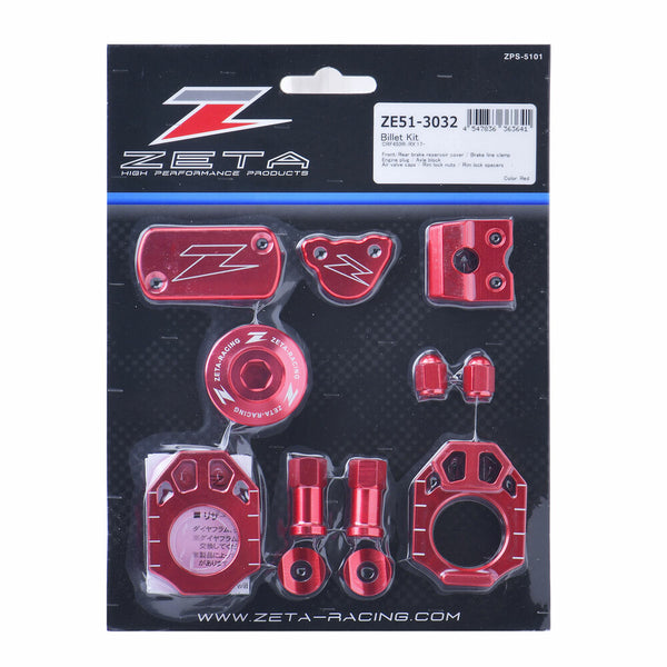 ZETA 五金件 BILLET KIT HON 红