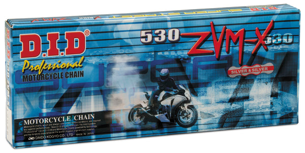 D.I.D 链条 SUPER STREET 530ZVMXS-160L X-RING CHAIN NICKEL