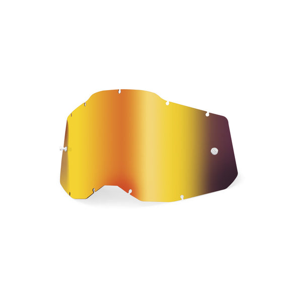 100% 镜片 RC2/AC2/ST2 Replacement Lenses and Accessories Red Mirror