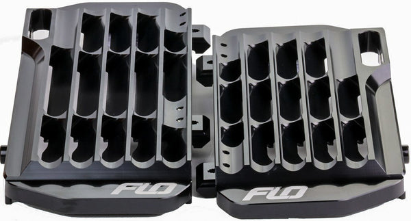 FLO MOTORSPORTS HIGH FLOW 水箱保护 散热器支架 黑