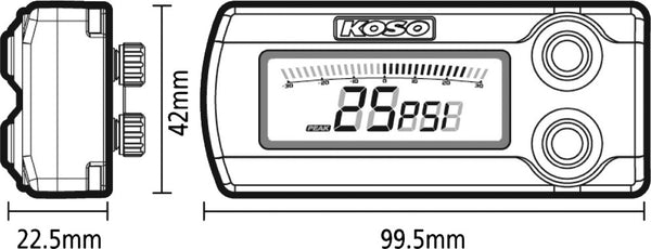 KOSO 仪表 X-1 Boost Gauge