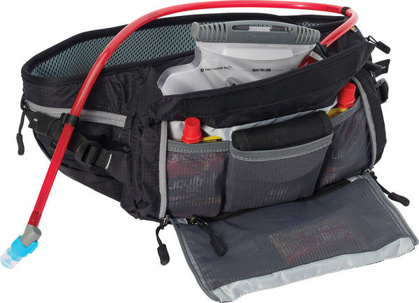USWE 背包/装备箱 Zulo 6 Hydration Hip Pack PNP Tube Carbon Black 1.5 L