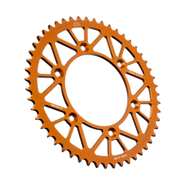 JT 链轮 REAR RACELITE SPROCKET ALUM 51T-520 ORG HUS/HUSQ/KTM